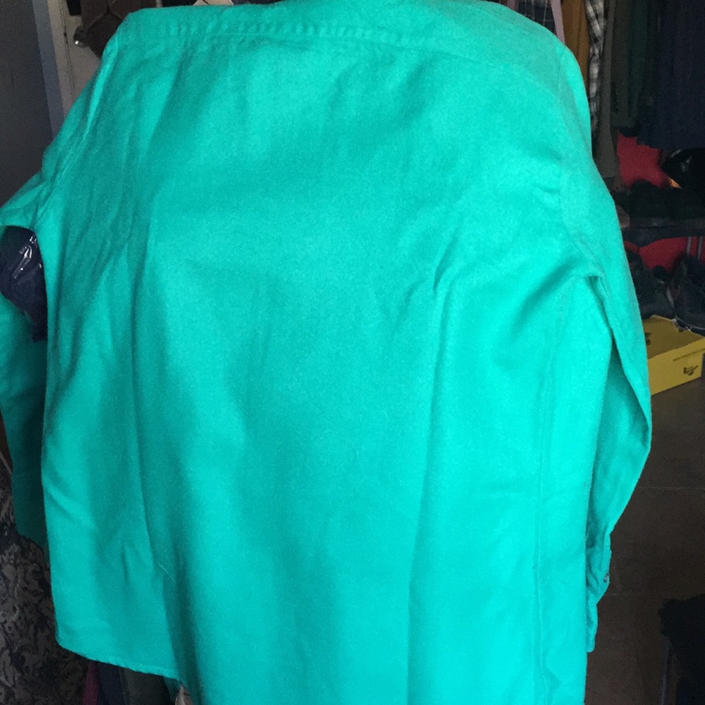 Mint/turquoise button down - Picture 4 of 4